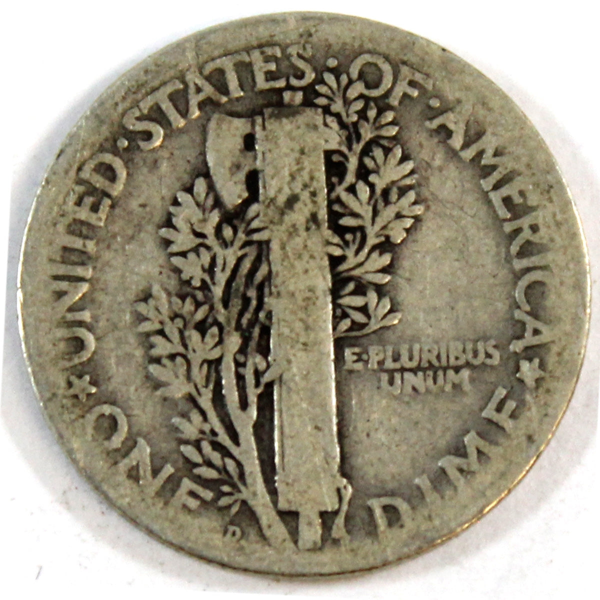 1920 D USA Dime About Good (AG3)