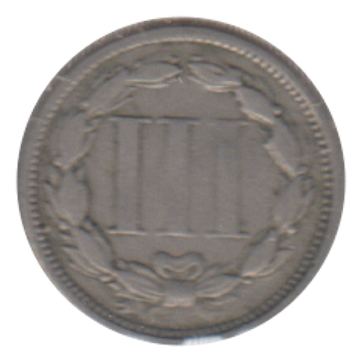 1865 Nickel USA 3 Cents F-VF (F15)