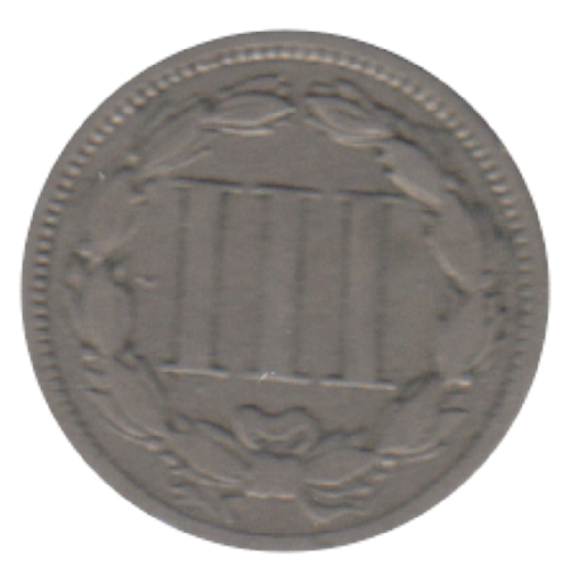 1867 Nickel USA 3 Cents F-VF (F15)
