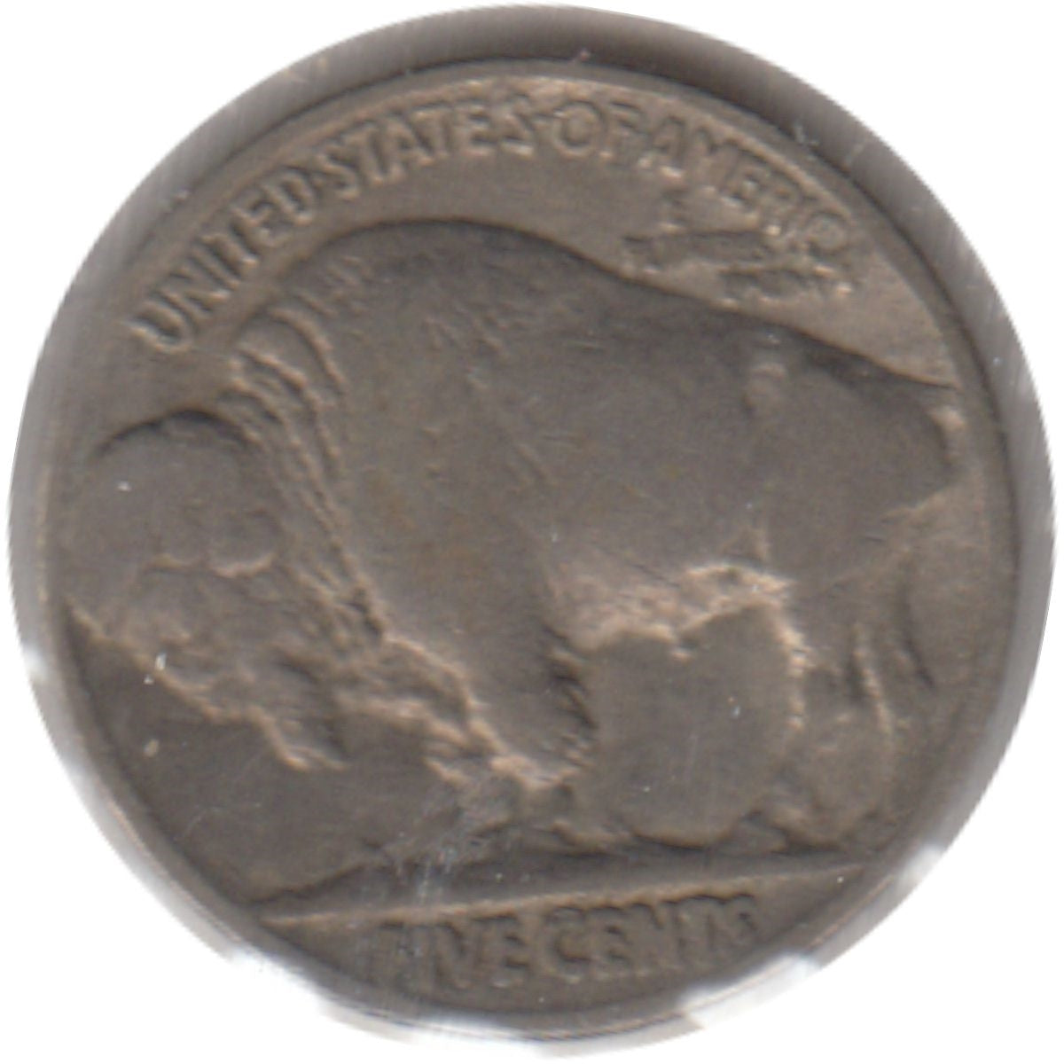 1913 Var. 2 Recessed Ground USA Nickel Very Fine (VF20)