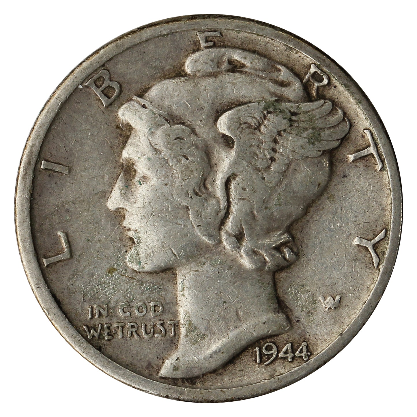 1944 D USA Dime Very Fine (VF-20)