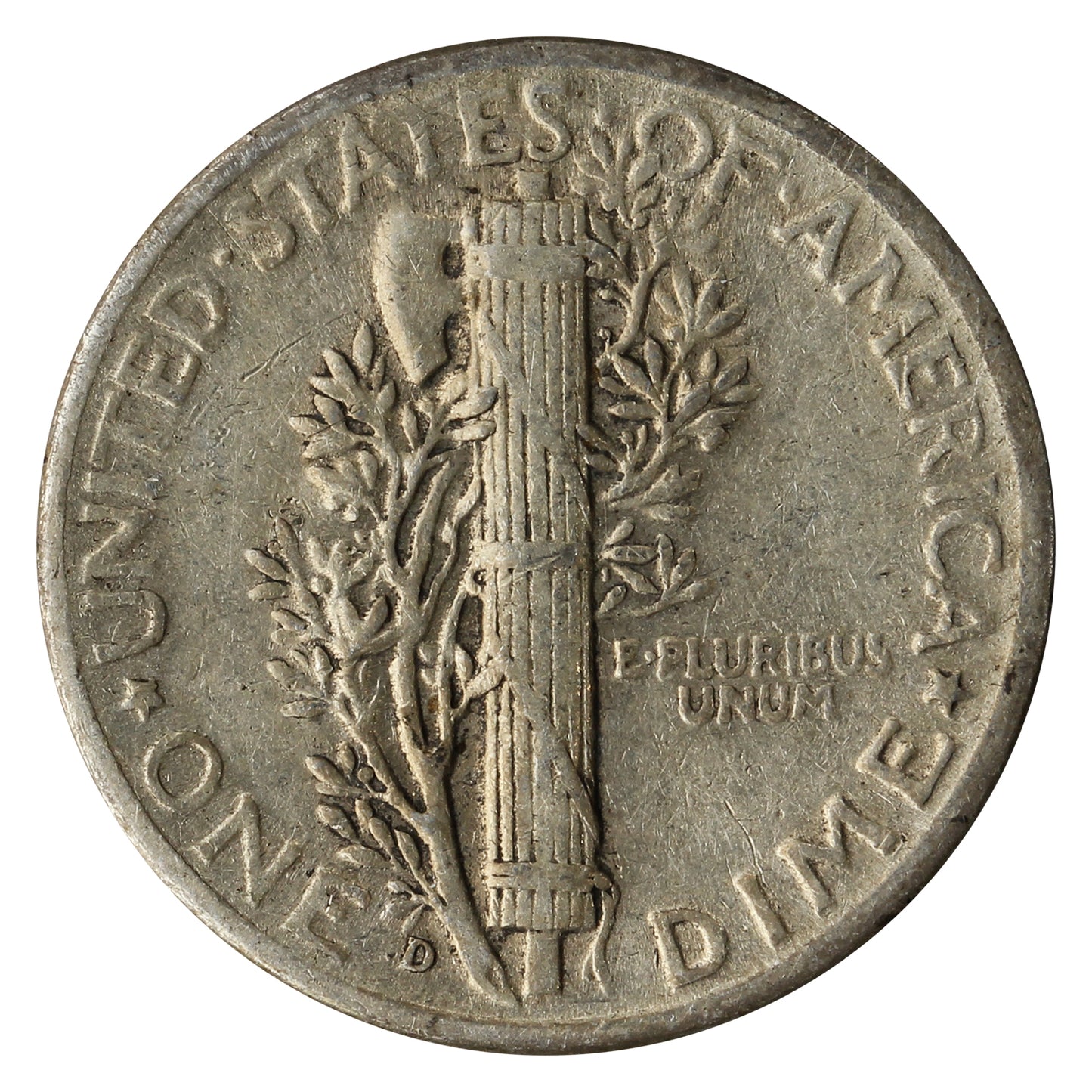 1945 D USA Dime Very Fine (VF20)