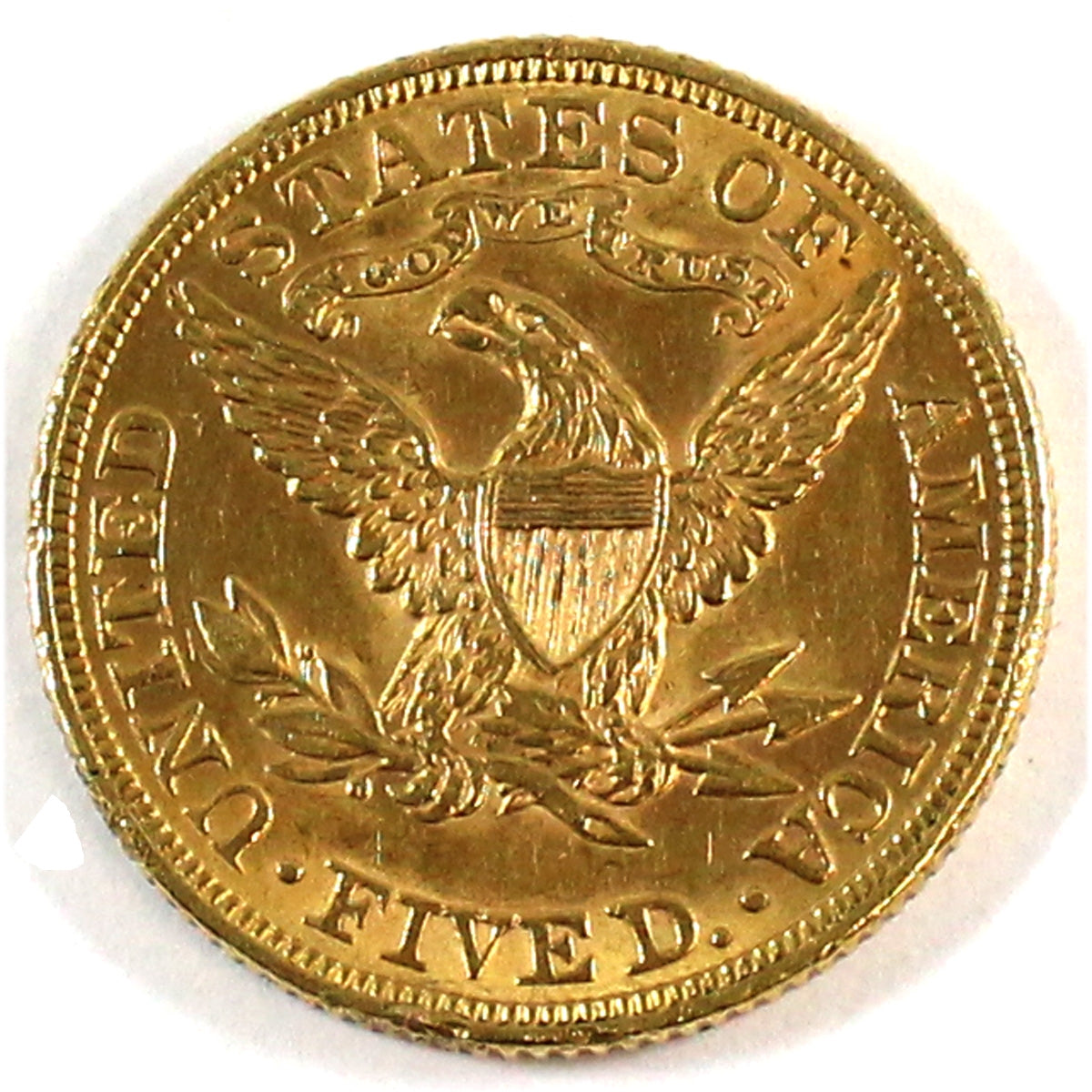 1895 USA $5.00 Gold Half Eagle AU-UNC (AU55) $