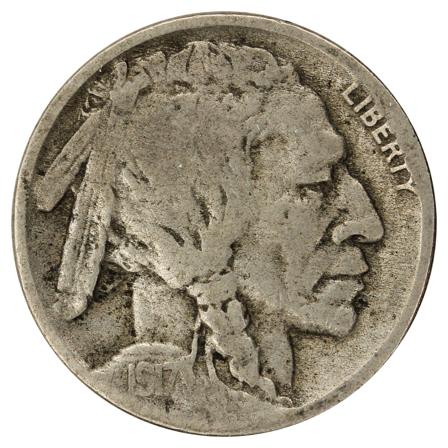 1917 D USA Nickel Very Good (VG8)