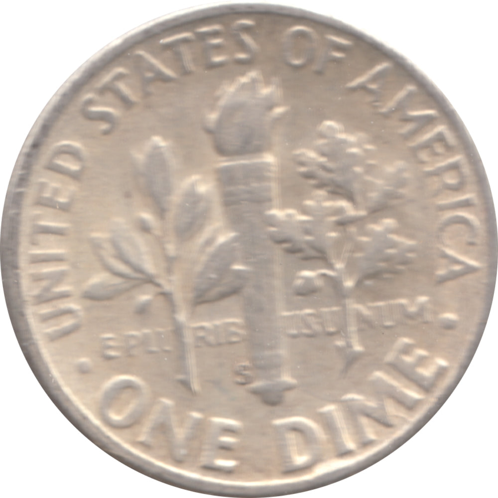 1953 S USA Dime Circulated