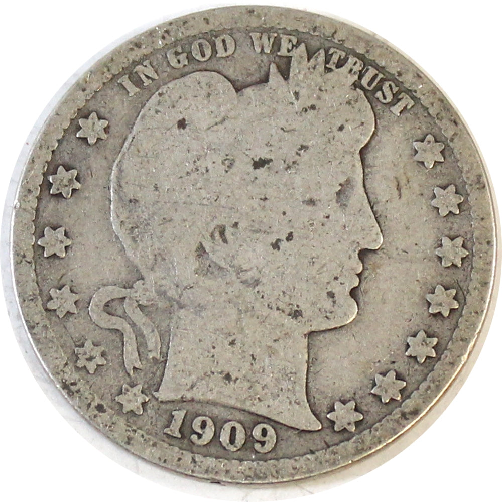 1909 D USA Quarter About Good (AG-3)