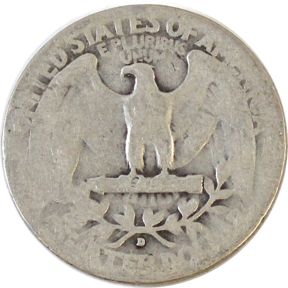 1936 D USA Quarter About Good (AG3)