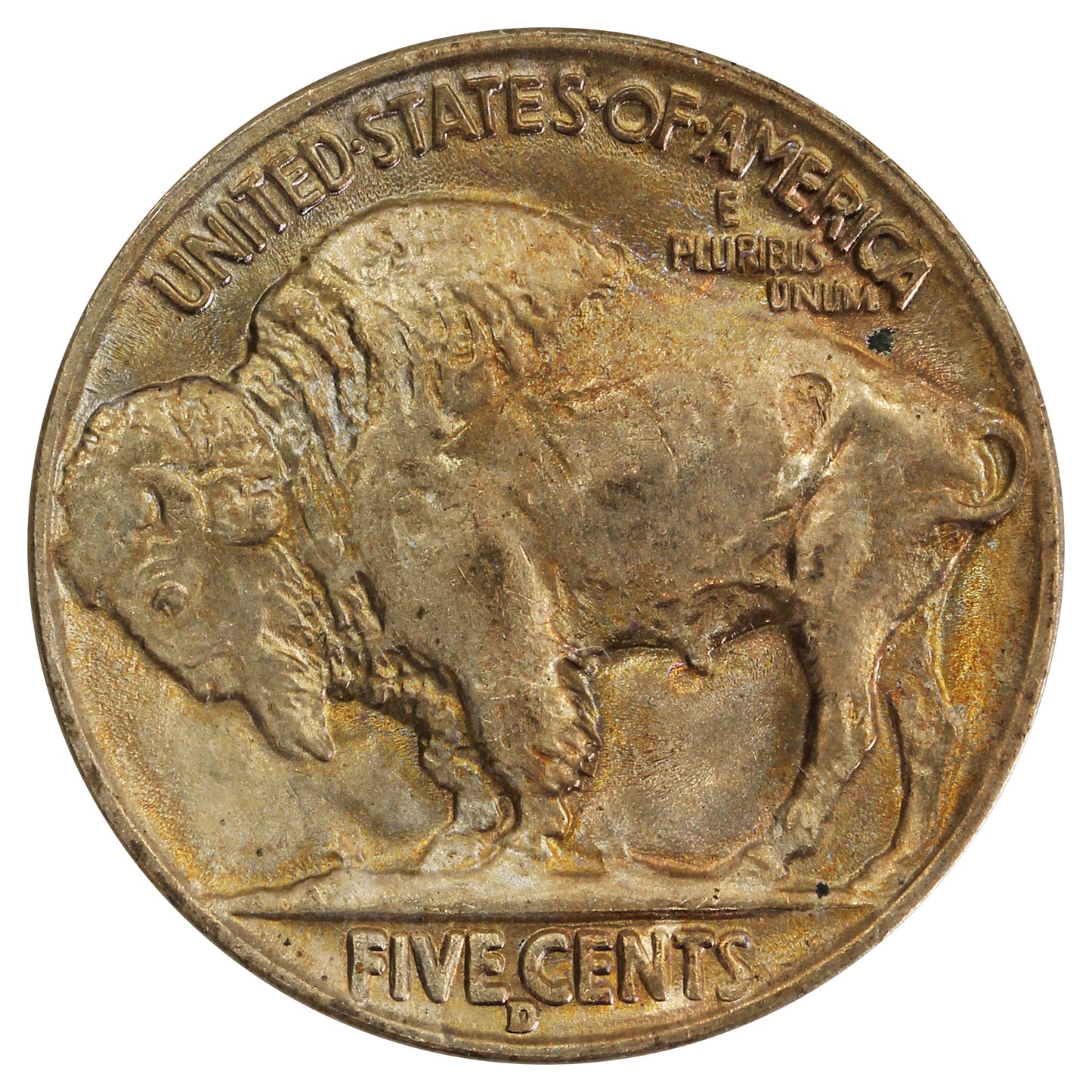 1938 D USA Nickel Brilliant Uncirculated (MS63)