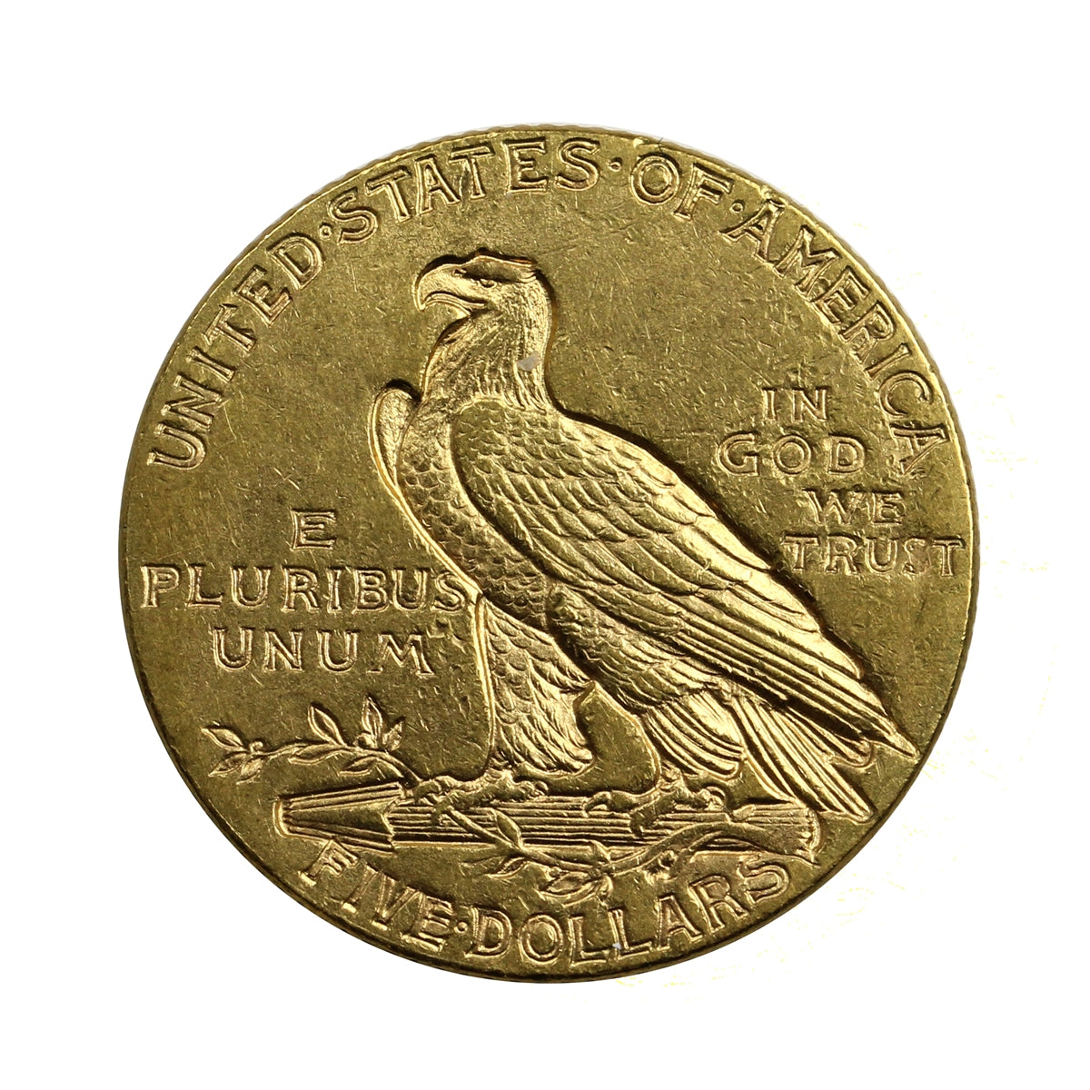 1910 USA $5 Gold Half Eagle AU-UNC (AU55)