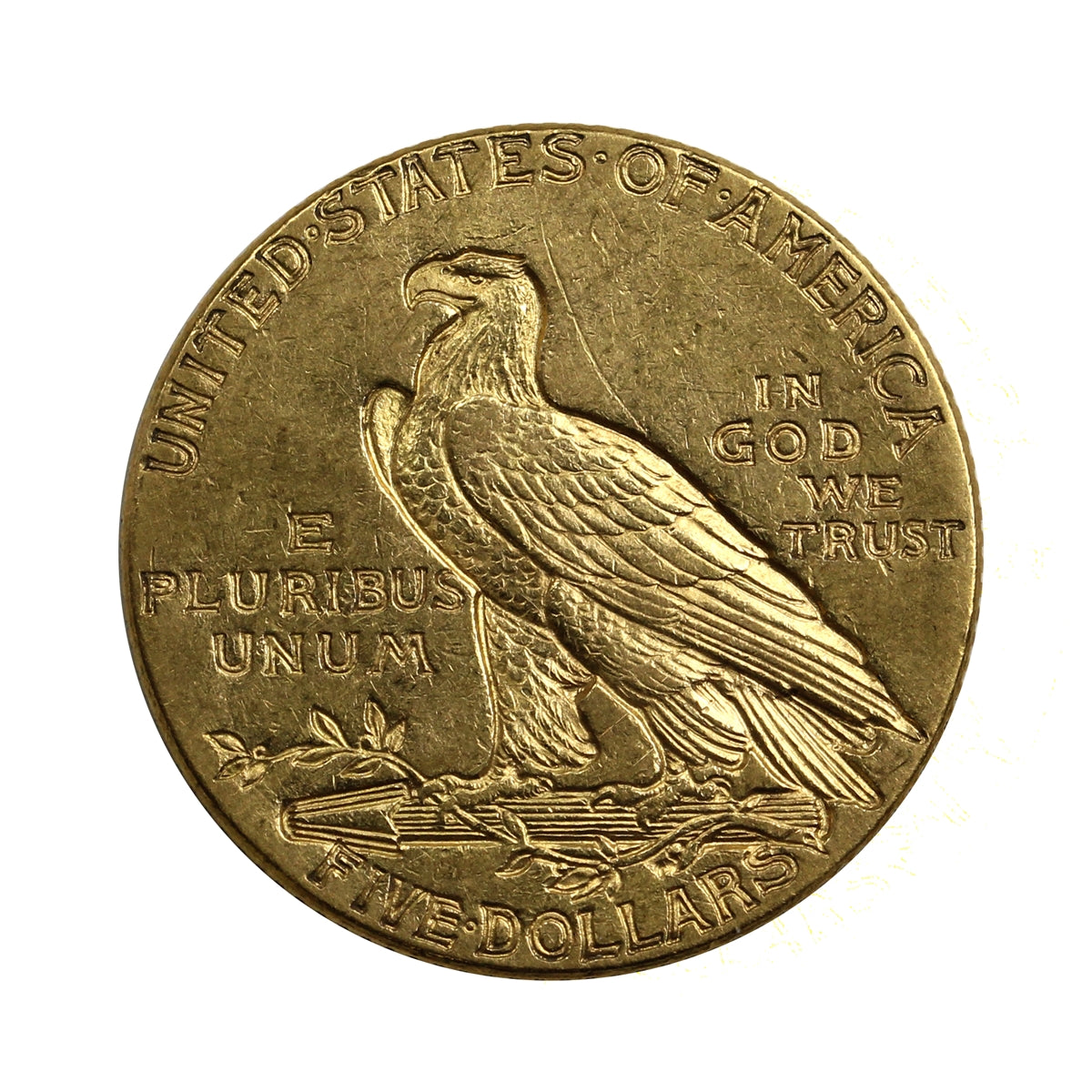 1913 USA $5 Gold Half Eagle EF-AU (EF45)