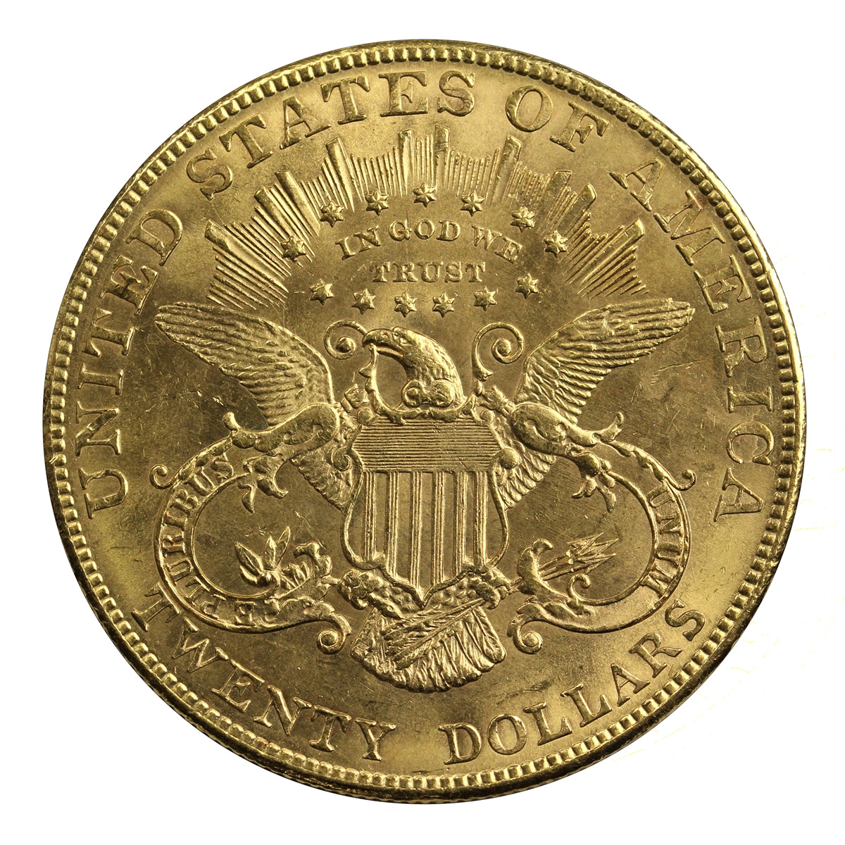 1904 USA $20 Gold Double Eagle UNC+ (MS62)