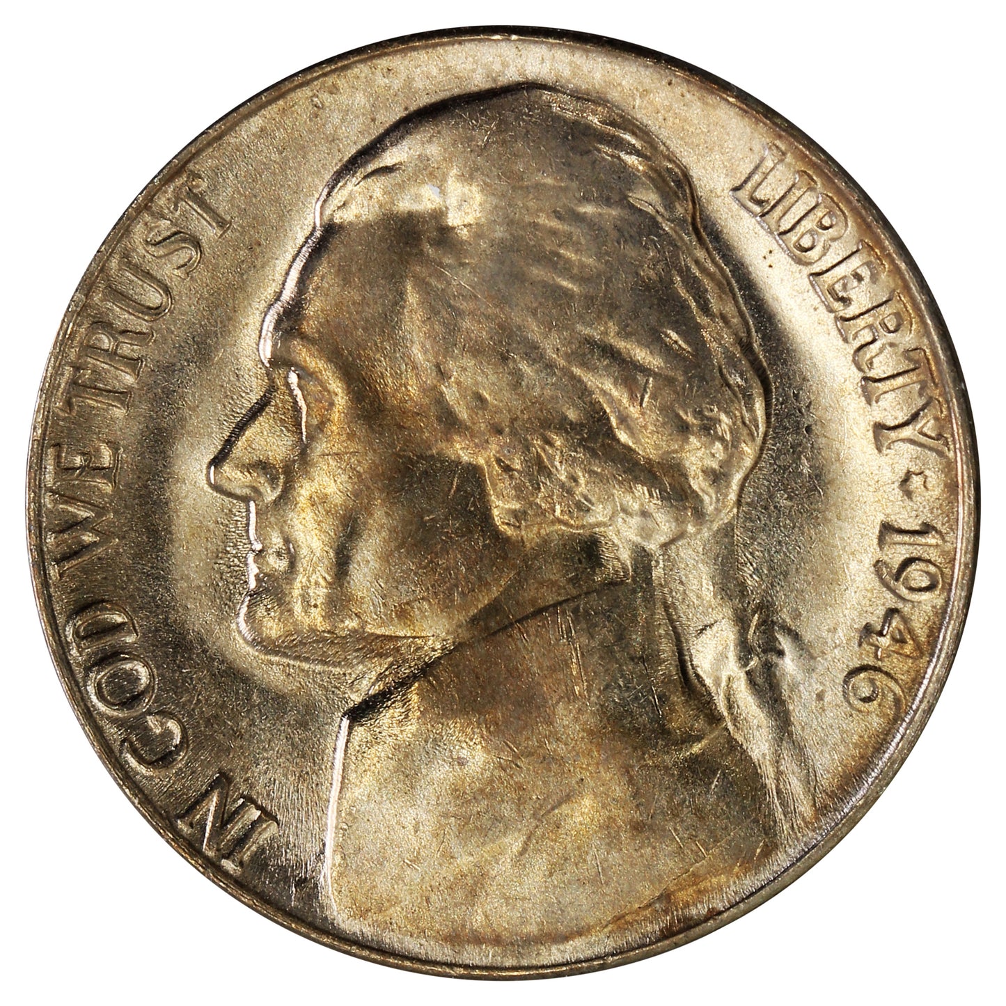 1946 S USA Nickel Choice Brilliant Uncirculated (MS64)