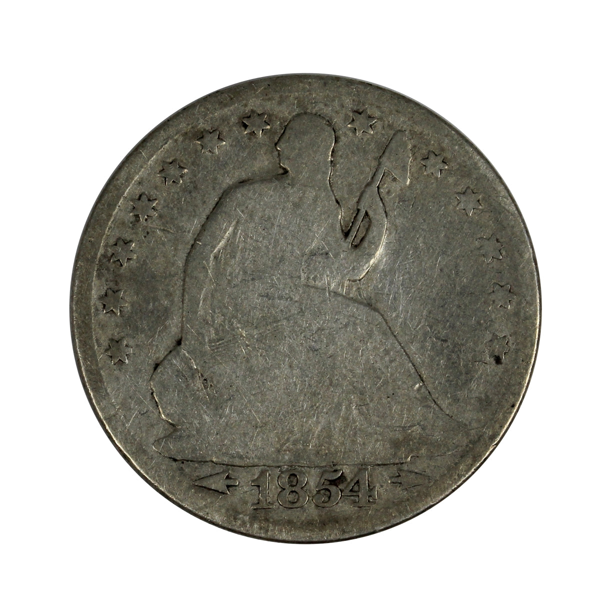 1854 USA Half Dollar G-VG (G6) $