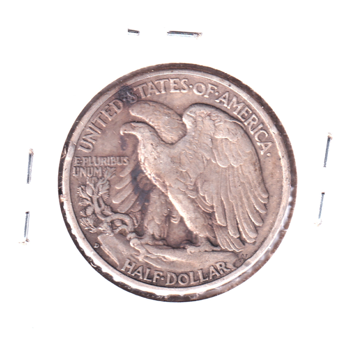 1937 D USA Half Dollar F-VF (F15)