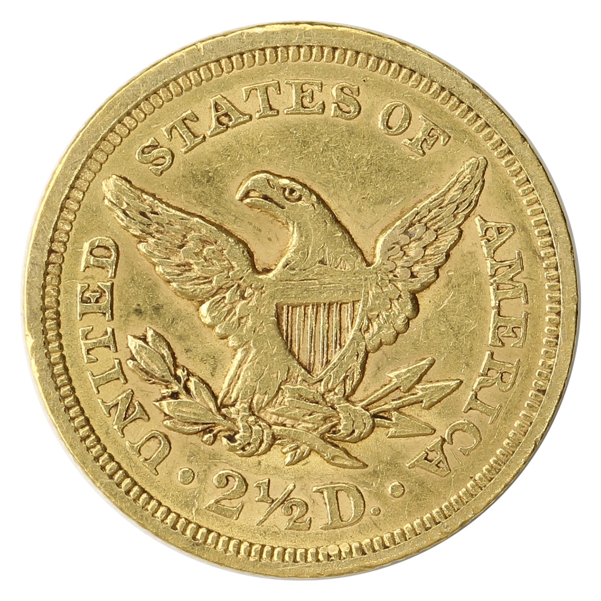 1851 USA $2.50 Gold Quarter Eagle Extra Fine (EF40) $