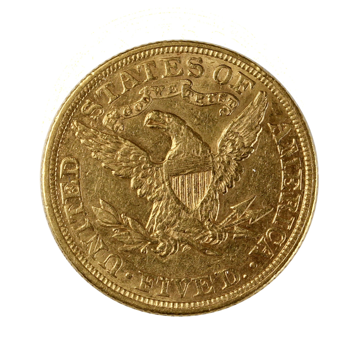 1880 USA $5.00 Gold Half Eagle VF-EF (VF30)