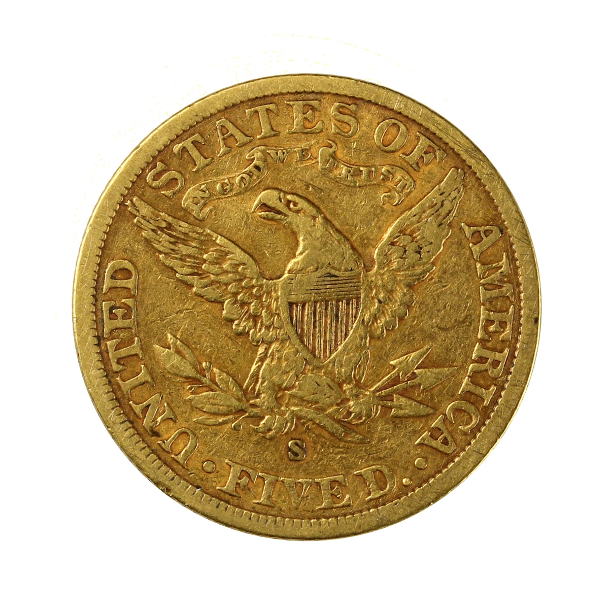 1903 S USA $5.00 Gold Half Eagle Very Fine (VF20)