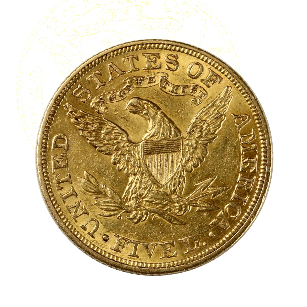 1905 USA $5.00 Gold Half Eagle AU-UNC (AU55)