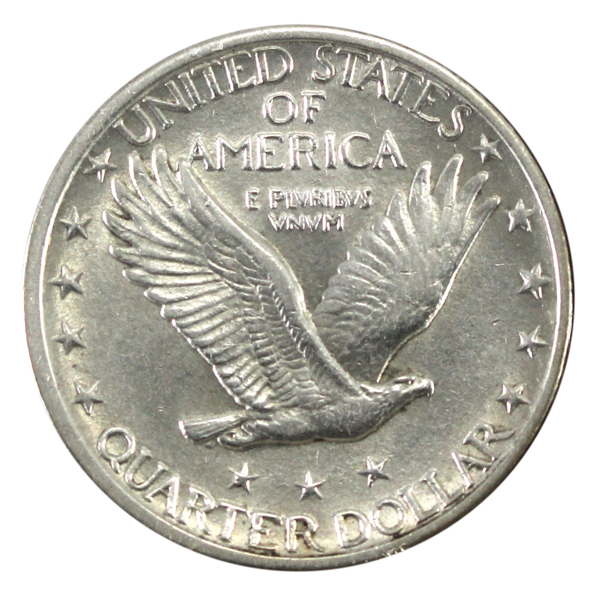 1917 Variety 2 USA Quarter Almost Uncirculated (AU50) $