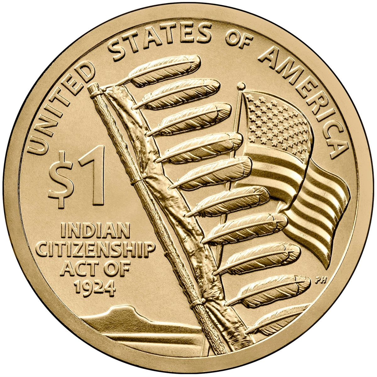 2024 P USA Native Dollar Uncirculated (MS60)