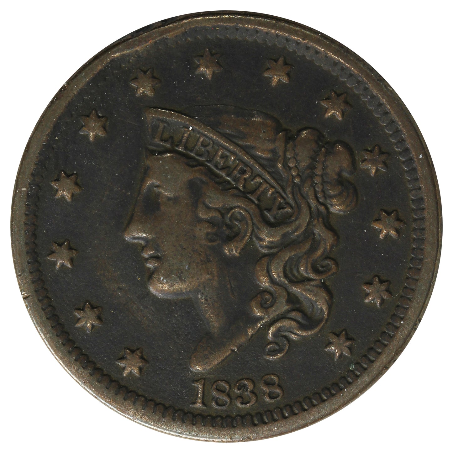 1838 USA Cent Very Fine (VF-20) $