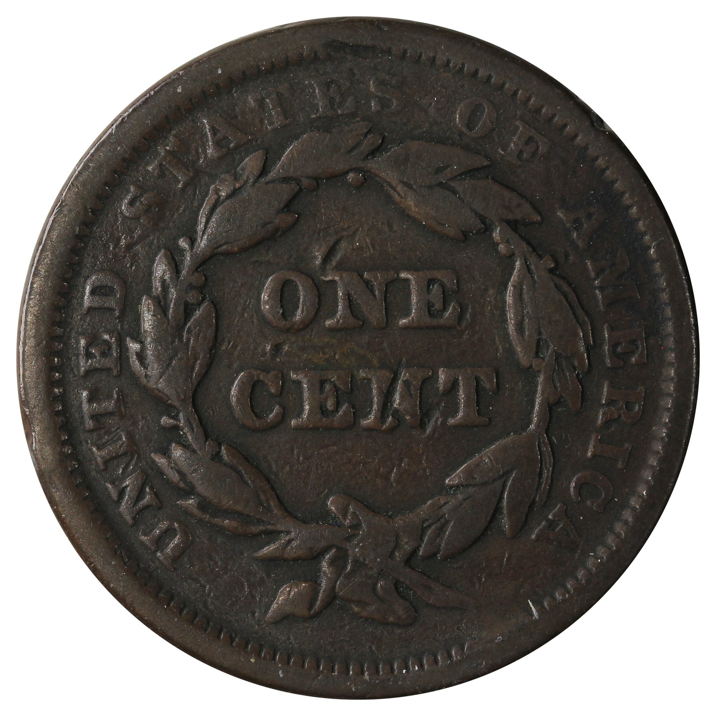 1840 Small Date Over Large 18 USA Cent VG-F (VG-15) $
