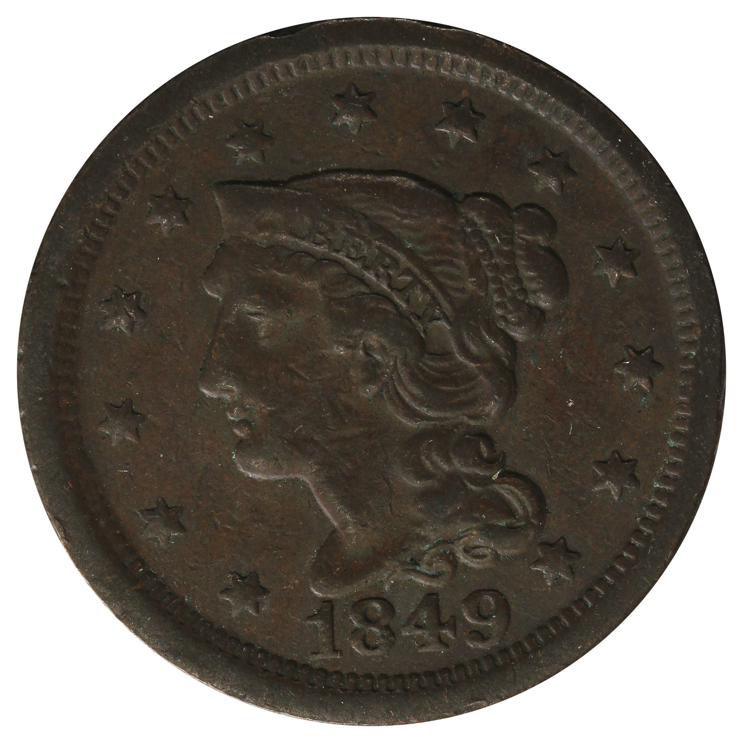 1849 USA Cent Very Fine (VF-20) $