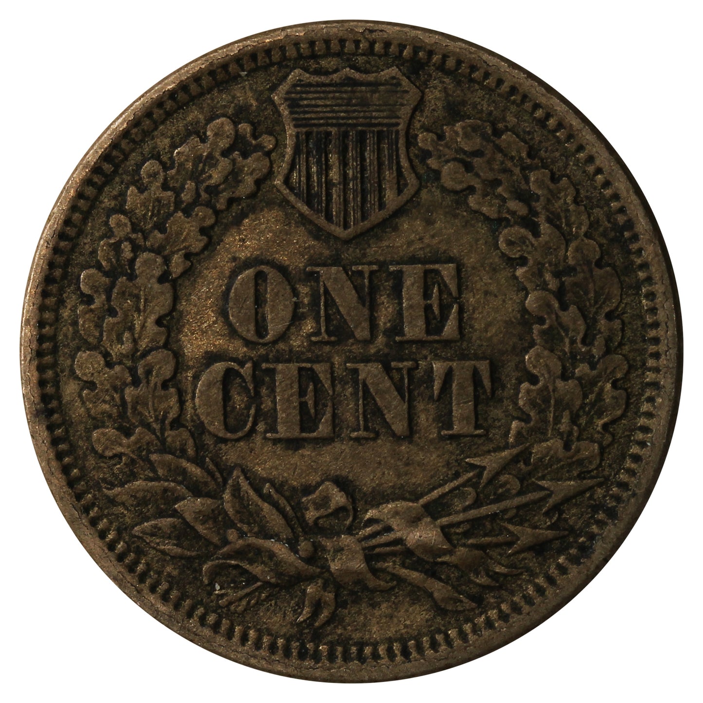 1860 Pointed Bust USA Cent Extra Fine (EF40) $