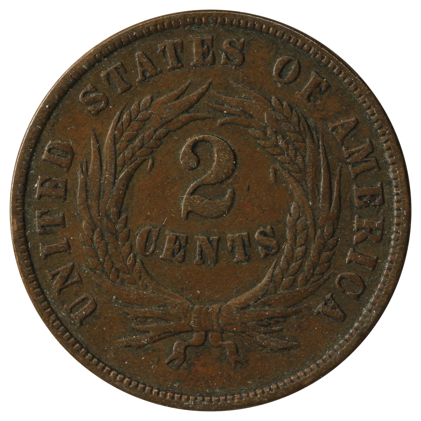 1869 USA 2 Cents VF-EF (VF30) $