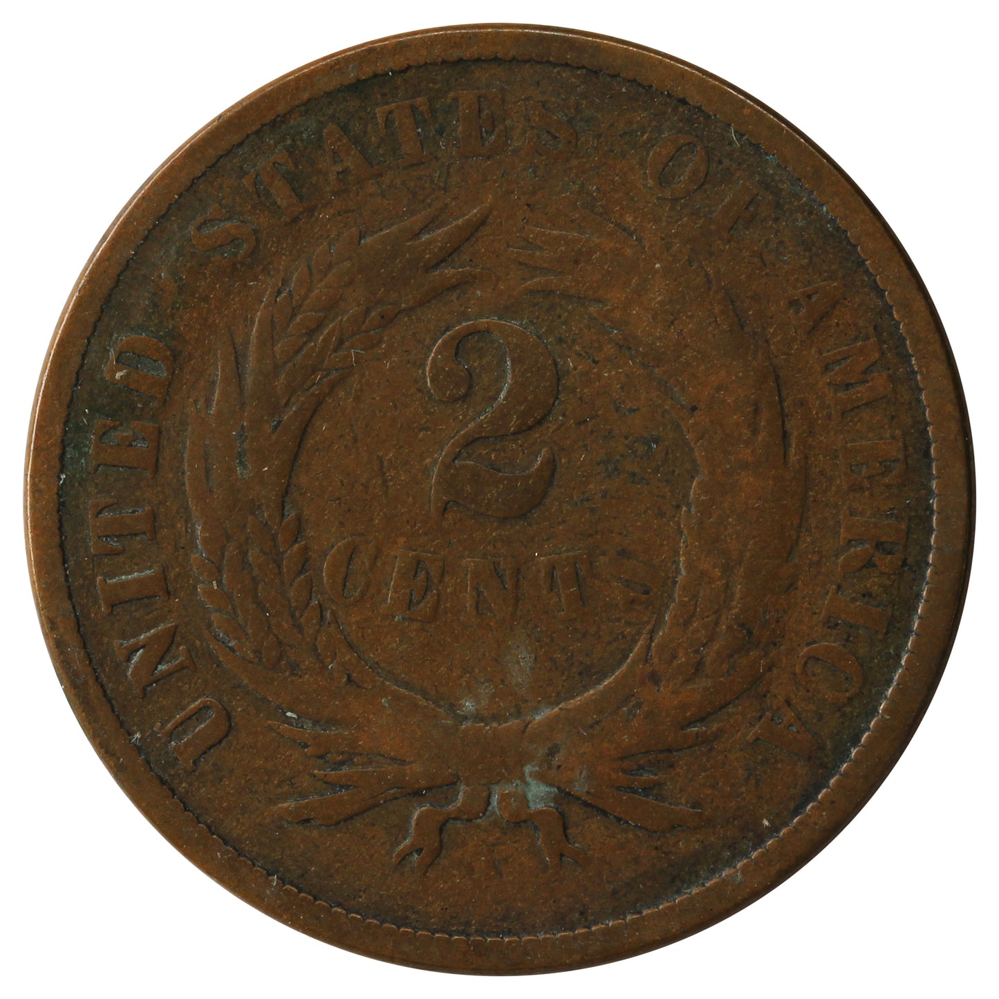 1867 USA 2 Cents F-VF (F15) $