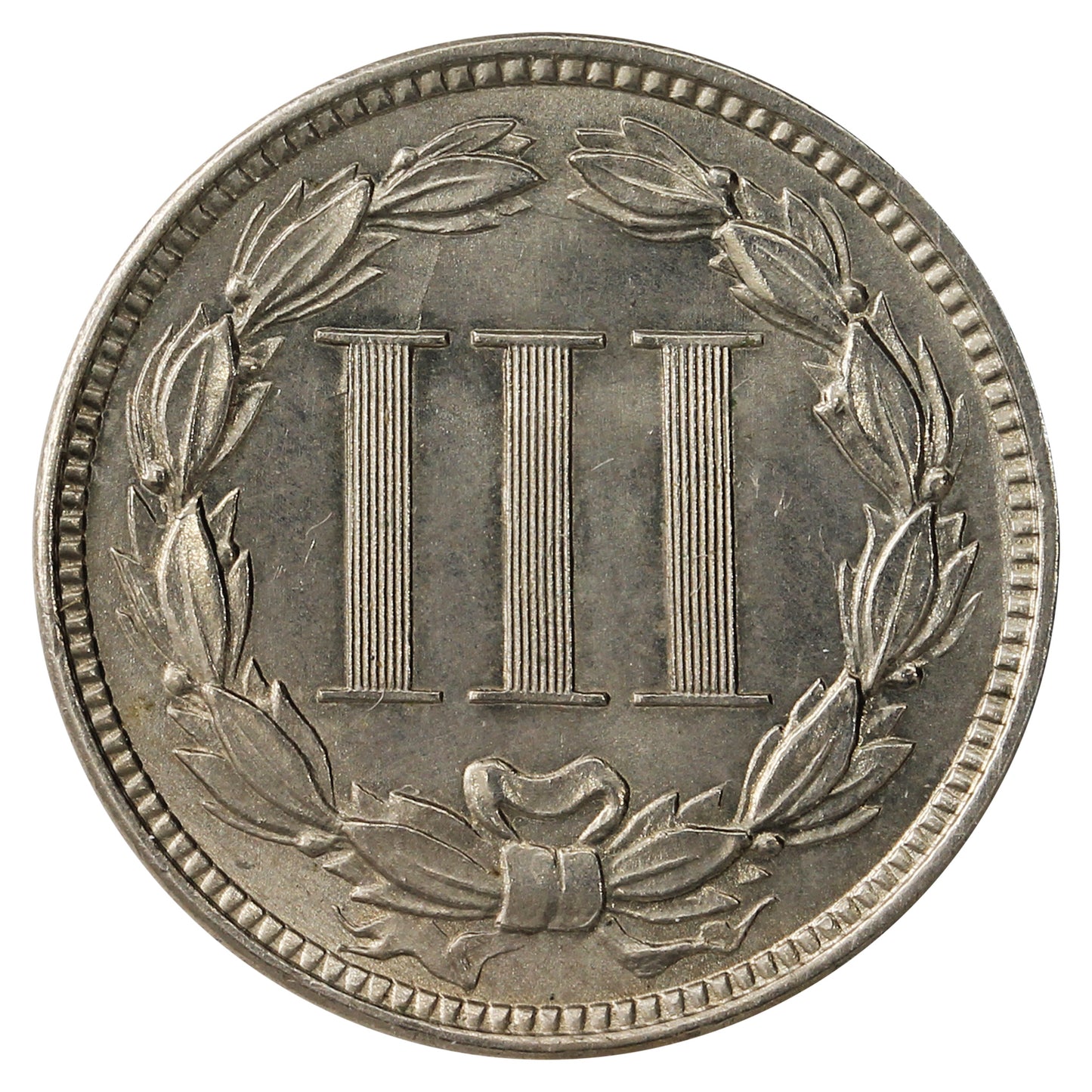 1869 Nickel USA 3 Cents UNC+ (MS62) $