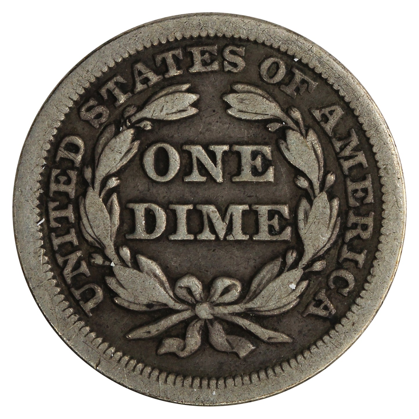 1847 USA Dime F-VF (F15) $