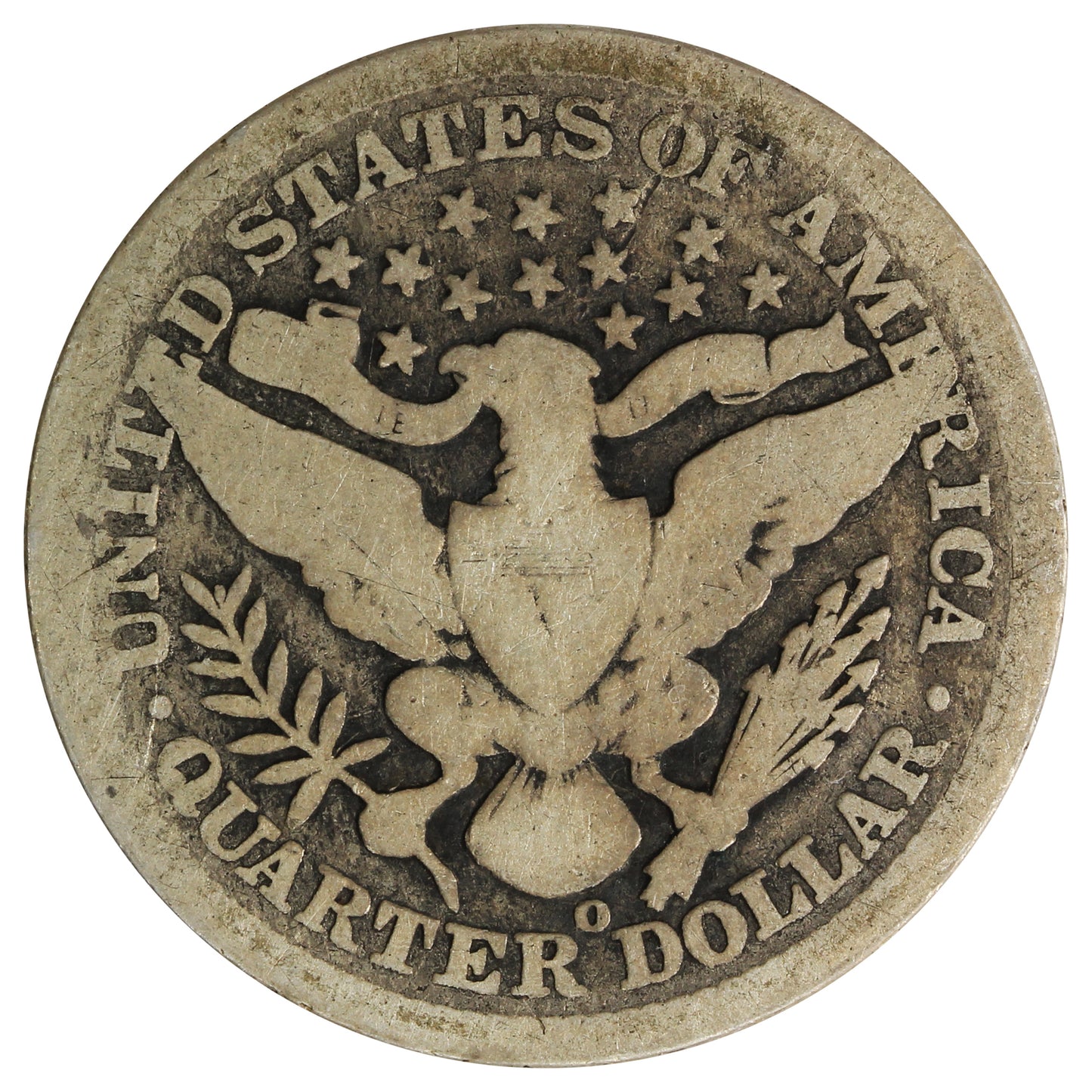 1896 O USA Quarter About Good (AG3) $