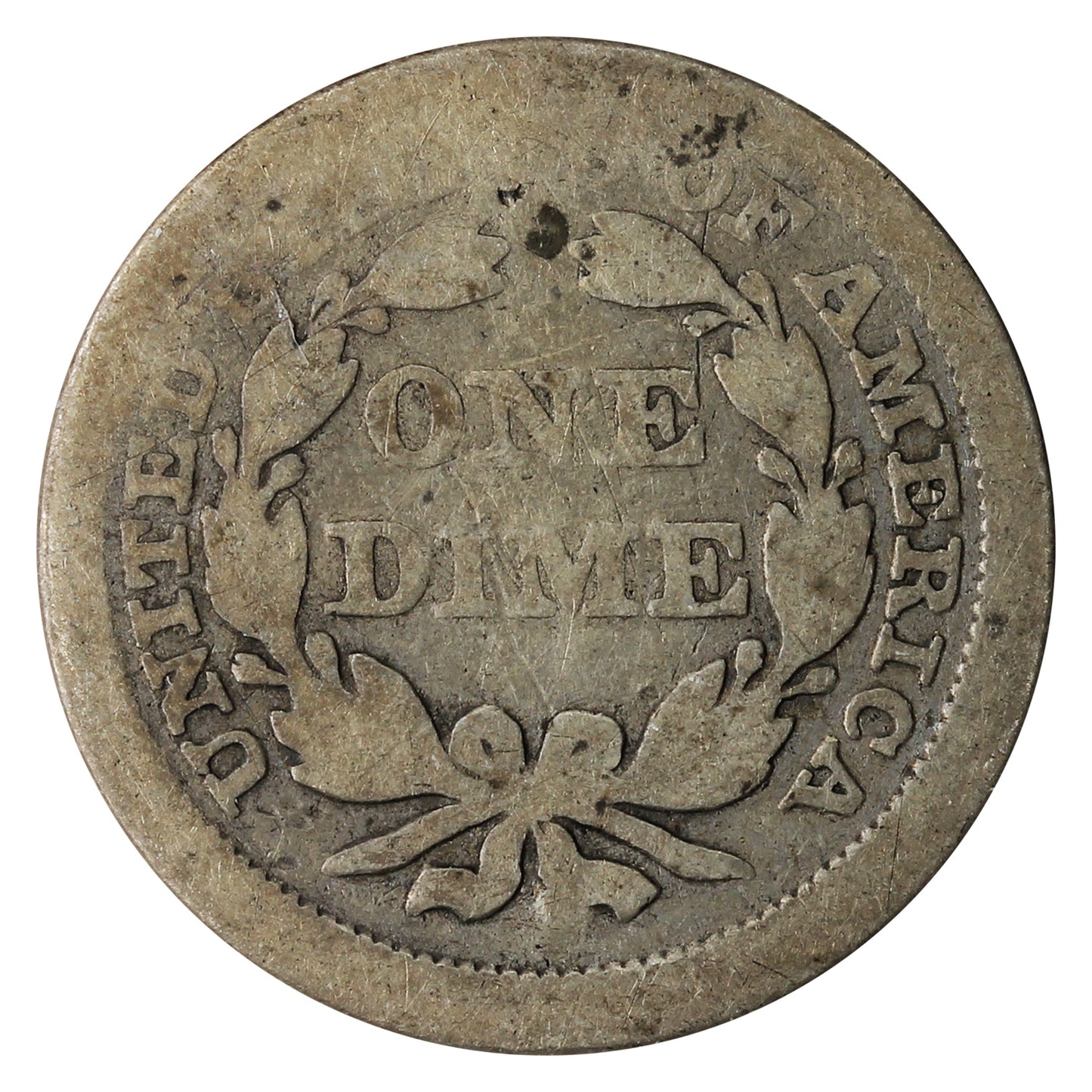 1853 Arrows USA Dime About Good (AG3)