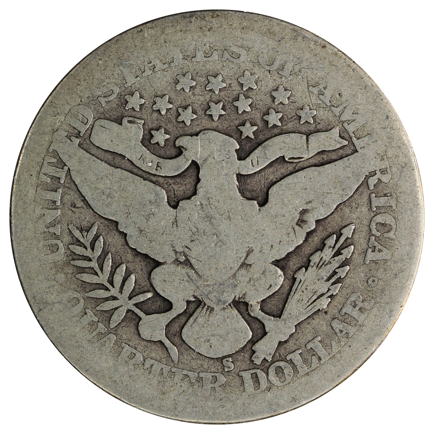 1905 S USA Quarter About Good (AG3)