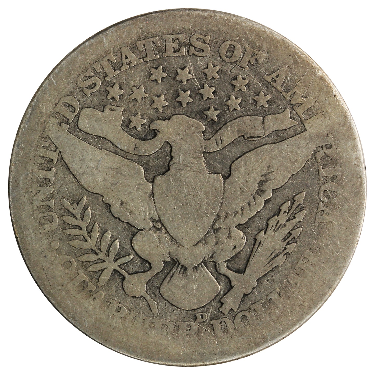 1914 D USA Quarter About Good (AG3)