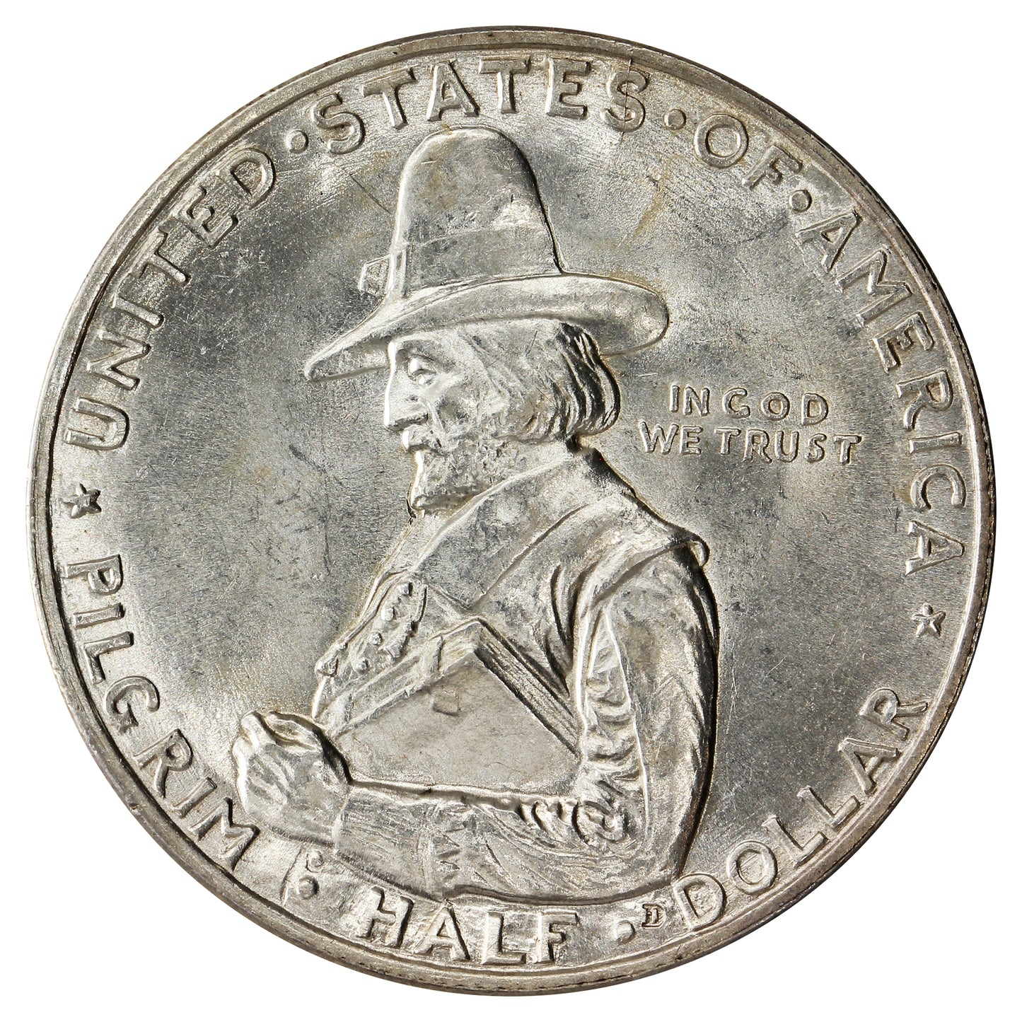 1920 D Pilgrim Tercentenary Brilliant Uncirculated (MS63) $