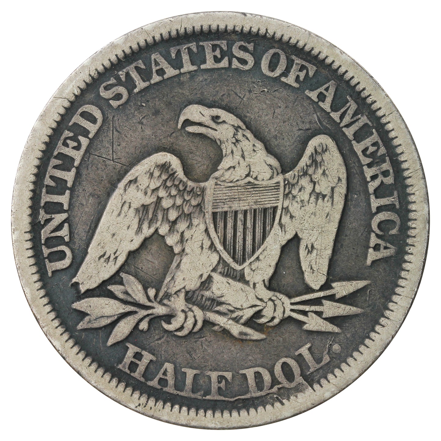 1842 Medium Date USA Half Dollar VG-F (VG10) $