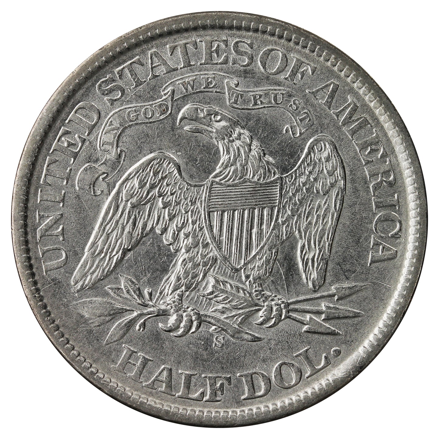 1866 S USA Half Dollar EF-AU (EF45) $