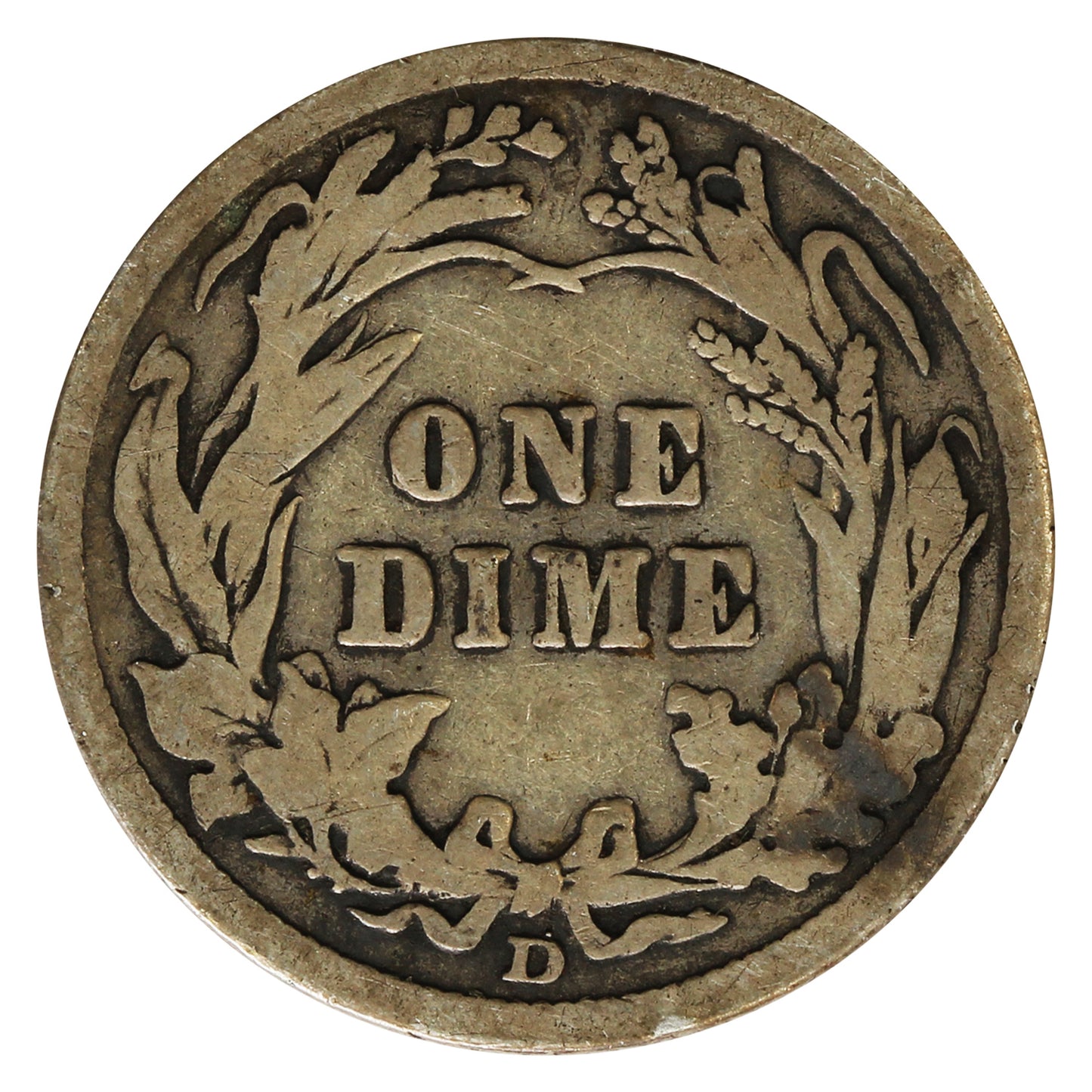 1911 D USA Dime Very Good (VG8)