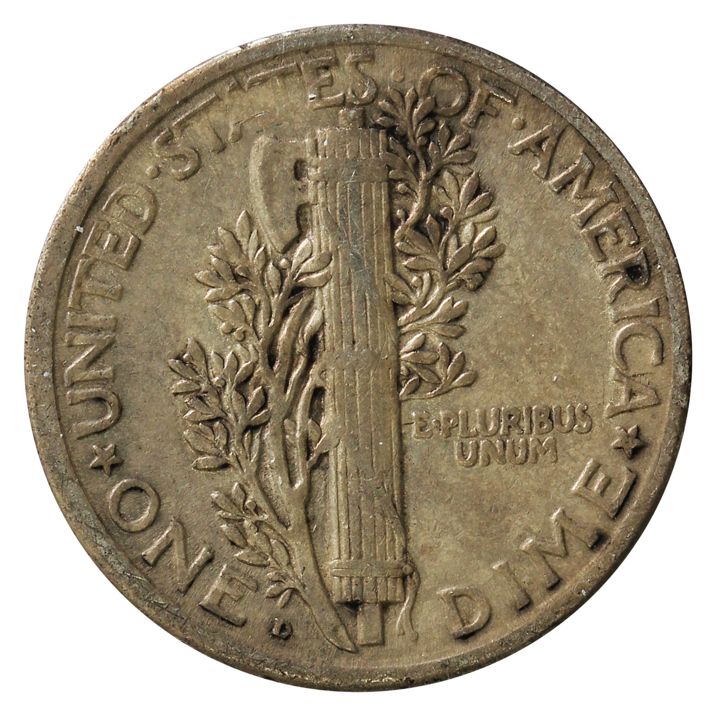 1920 D USA Dime Very Fine (VF20)