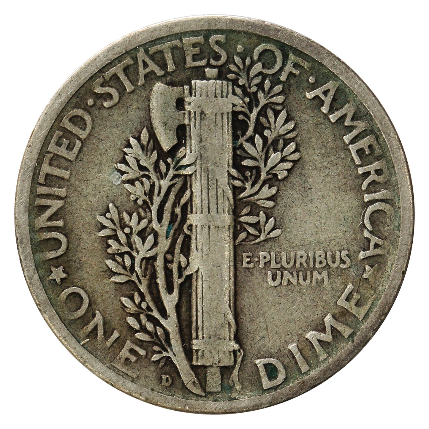1926 D USA Dime Fine (F12)