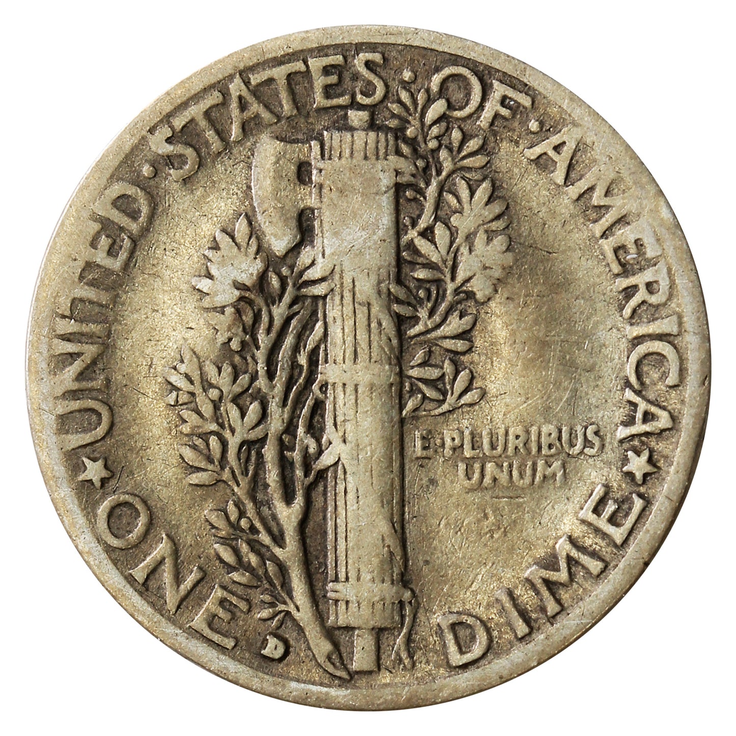 1931 D USA Dime Fine (F12)