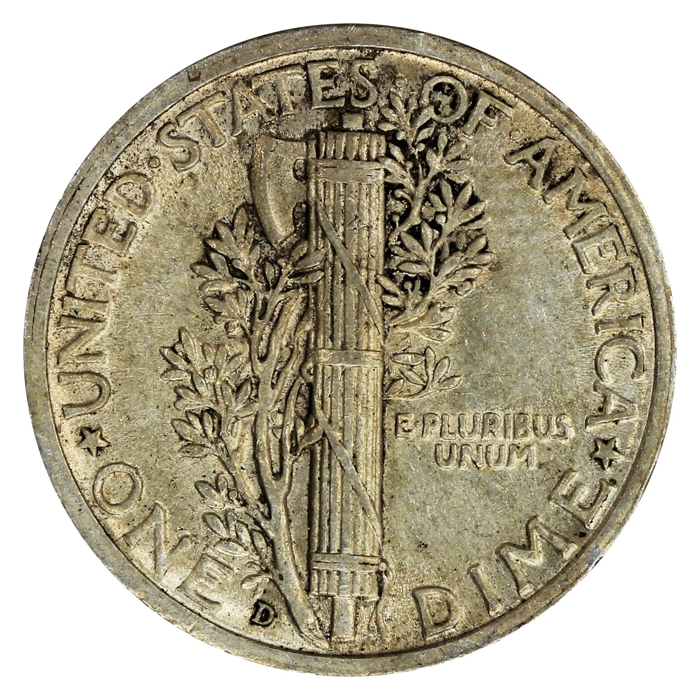 1936 D USA Dime EF-AU (EF45)