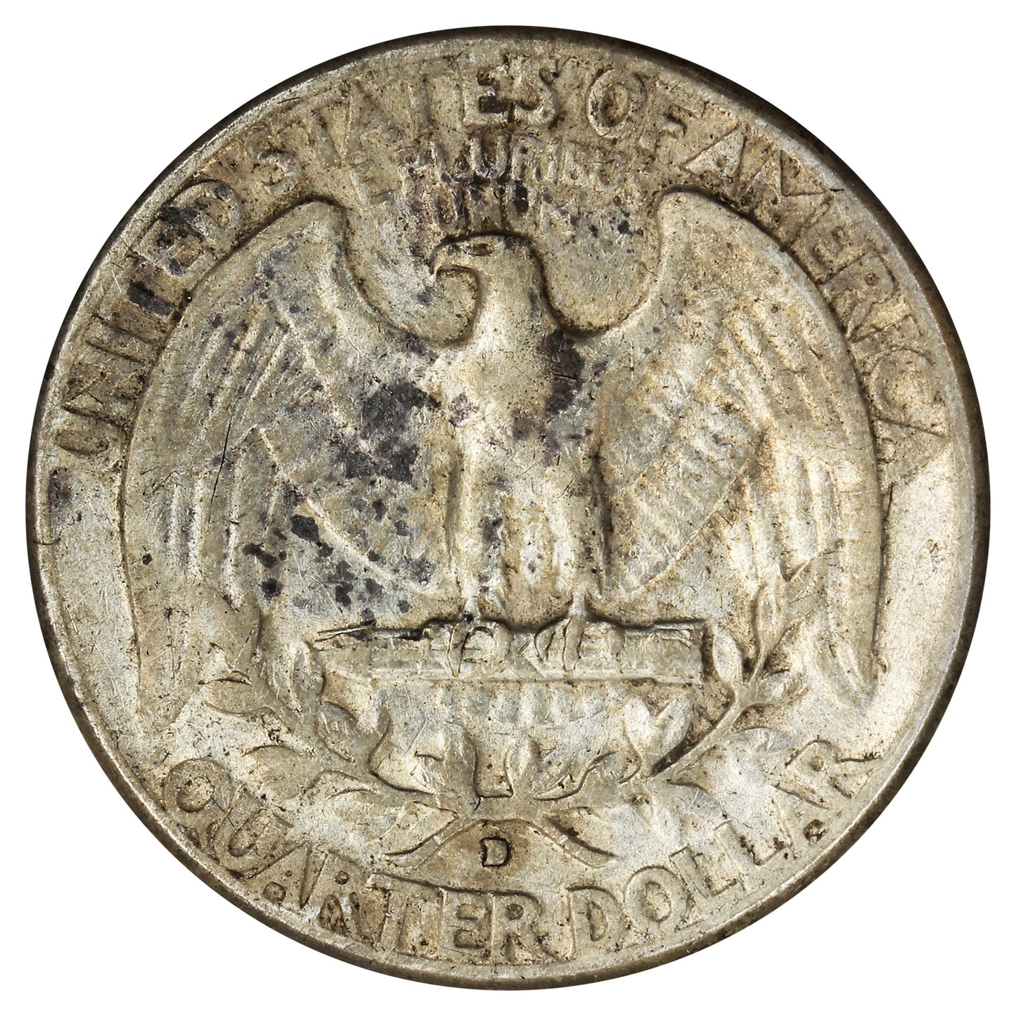 1934 D Heavy Motto USA Quarter F-VF (F15)