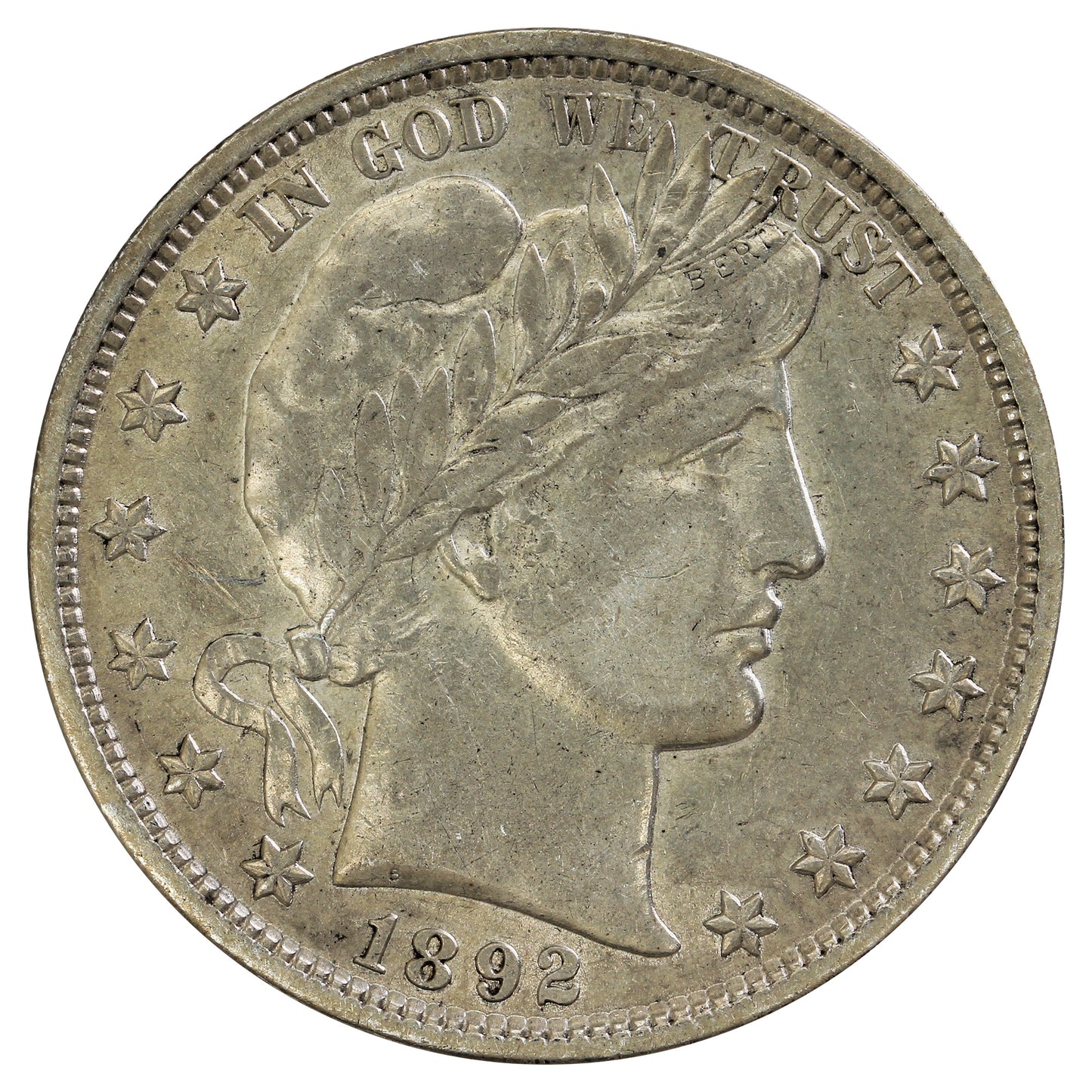 1892 USA Half Dollar EF-AU (EF45) $