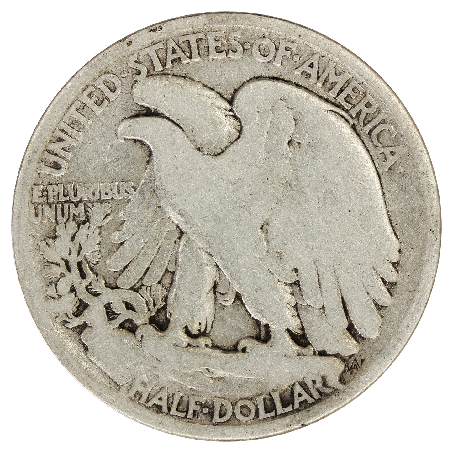 1917 D Obverse Mintmark USA Half Dollar G-VG (G6) $