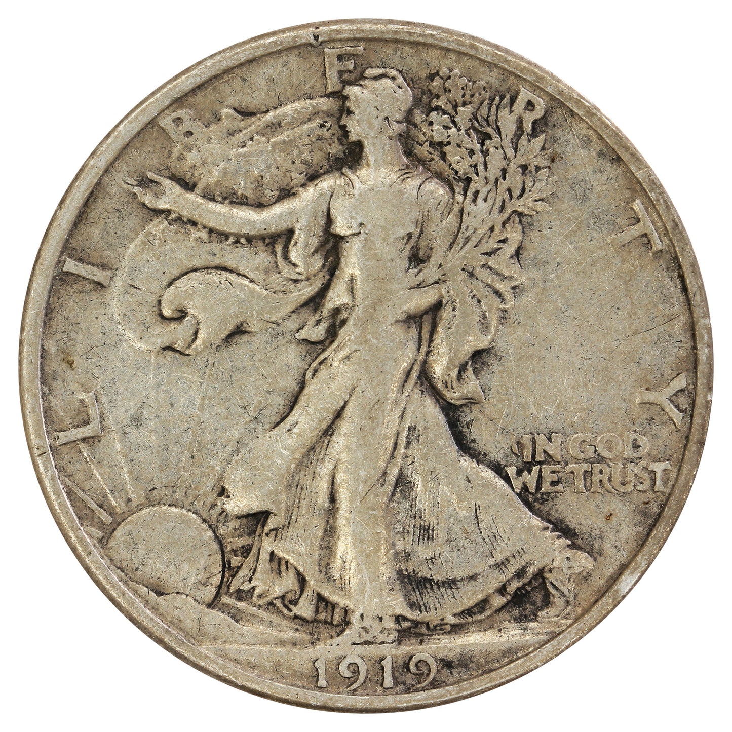 1919 USA Half Dollar Very Fine (VF20) $