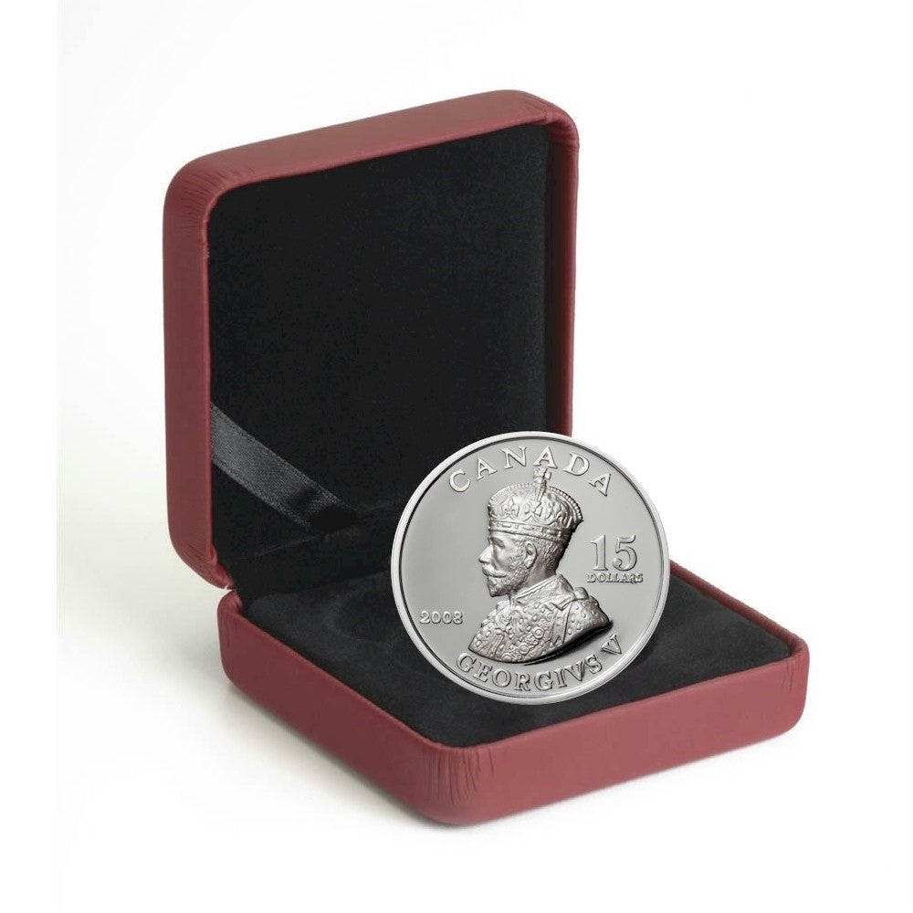 2008 Canada $15 Vignettes of Royalty - King George V Sterling Silver (#3)
