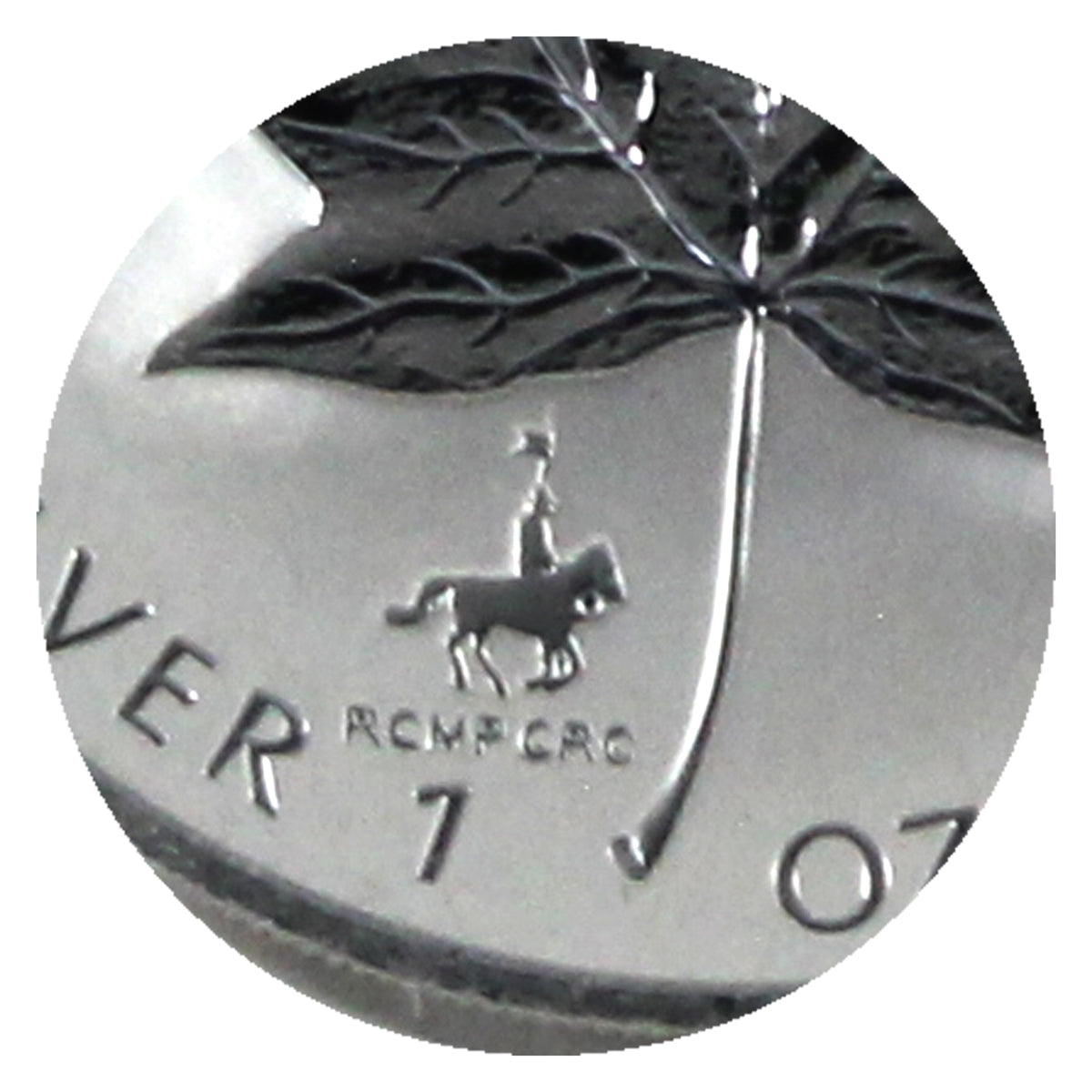 1998 Canada $5 RCMP Privy 1oz .9999 Silver Maple (No Tax) COIN ONLY - Flaws